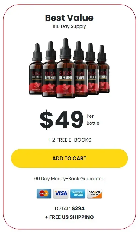 Sugar Defender-6bottle-price